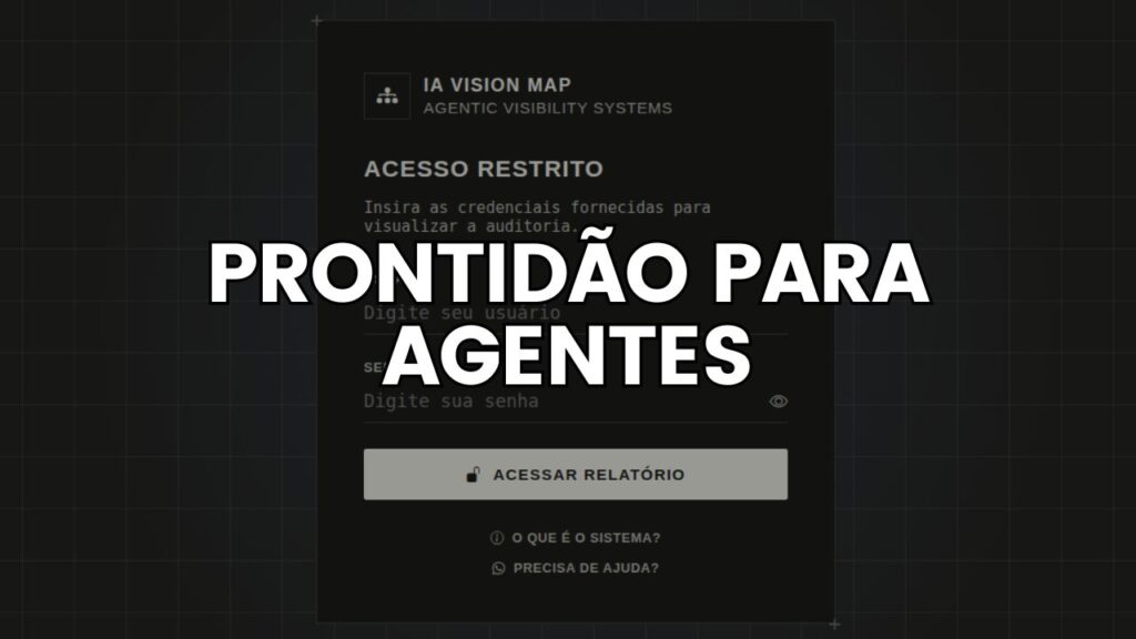 Prontidão para Agentes no AI Vision Map